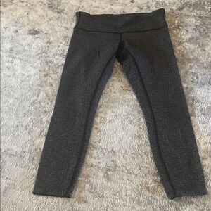 Lululemon Herringbone Heathered Wunder Under Leggings Women's size 6